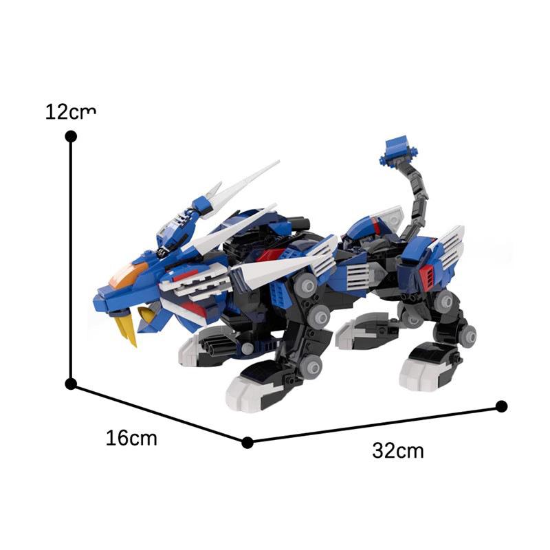 Soth Mechanical Beast Epee Small Particle Assembled Model Building Block Toy Set 6-12 Years Old