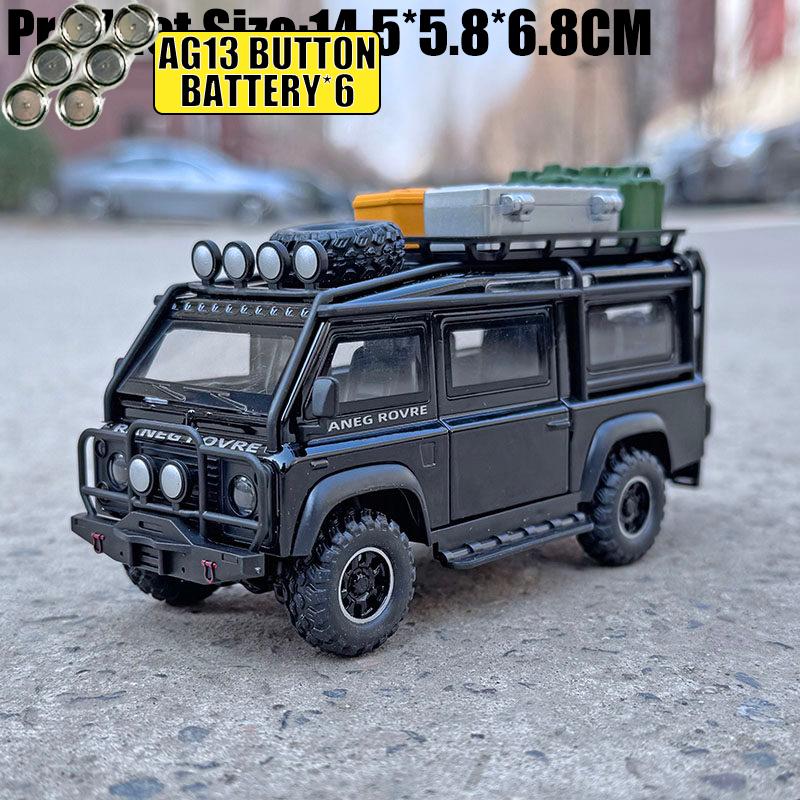 1:32 Defender 90 Off Road Expedition Modified Version Alloy Diecast Model Car Simulation Vehicle Home Trendy Ornament