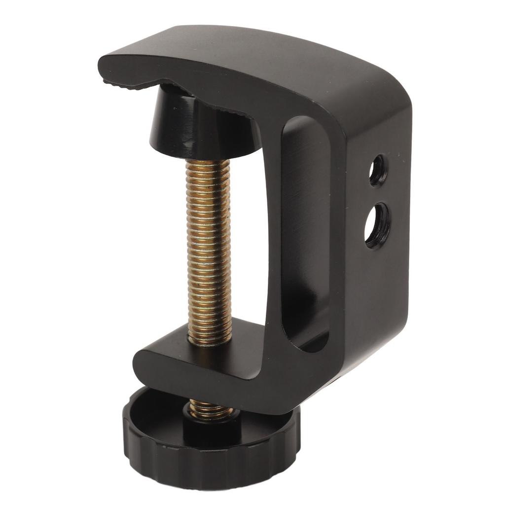 Photography C Clamp Aluminium Alloy Desktop Mount Holder C Clamp with 1 4in and 3 8in Thread Hole for Table