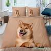 Cute Akita Dog 3d Printed Duvet Cover Set Home Soft Comfortable Luxury Bedding Set Animal Pet Theme Quilt Covers Set Pillowcases