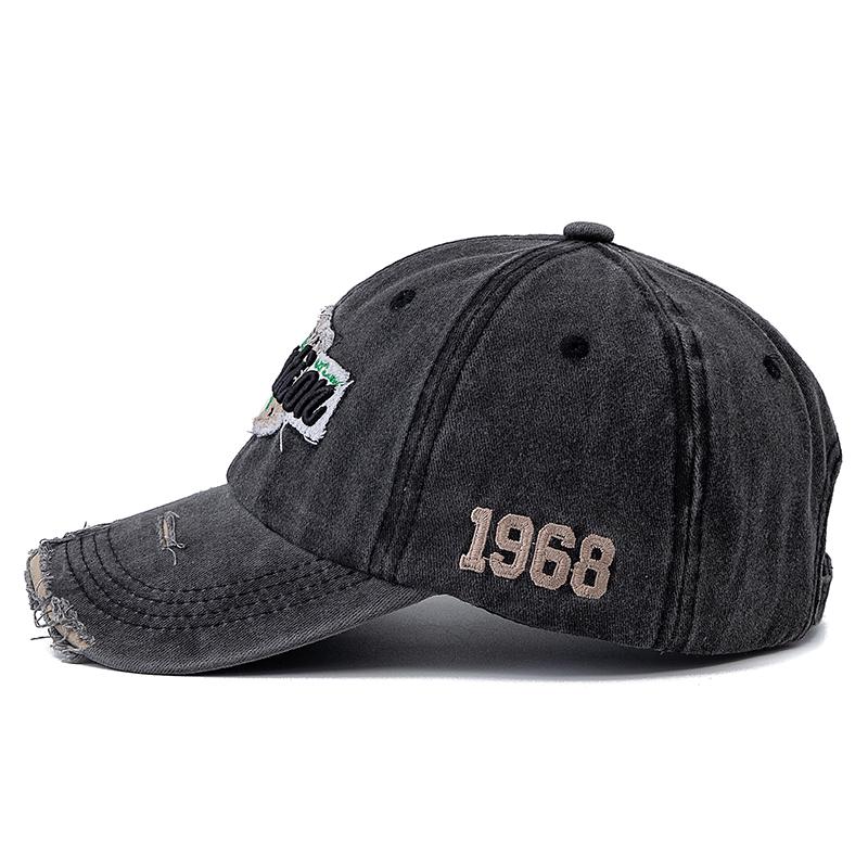 Unisex Retro Style Baseball Cap 1968 Letter Embroidery Cotton Cap Men Women Fashion Dad Hats
