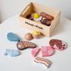 Toys Educational Toys Accessories Toys Cutting Play Food Kitchen Wooden Food Set Pretend Food Fruit Vegetable Cognition Kids