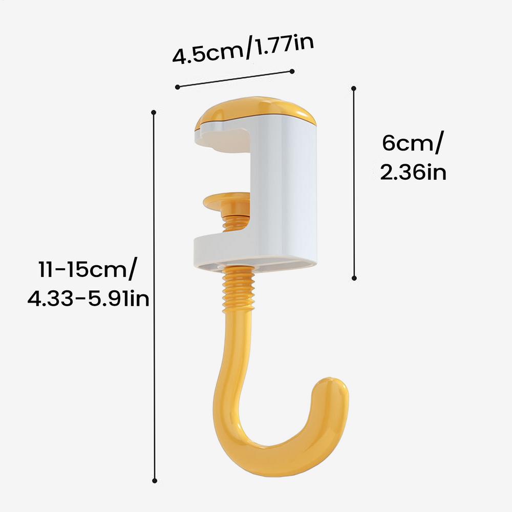 

Table Hook Cute Portable Bag Hook Plastic Table Hook Purse Handbag Travel Bag Organizer Holder Office Decor Desk Side Hooks