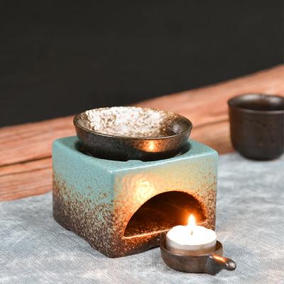 Tea Stove Retro Oil Incense Burner Ceramic Essential Aromatherapy Lamps Aroma Stove Home Living Room Indoor Candle Holder