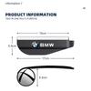 2x Car Rearview Mirror Rain Eyebrow Visor Small Round Mirror For BMW X3 X5 M5 M3 E46 E90 E60 F10 E39 F30 E36 G30 E87 E70 E91 E30