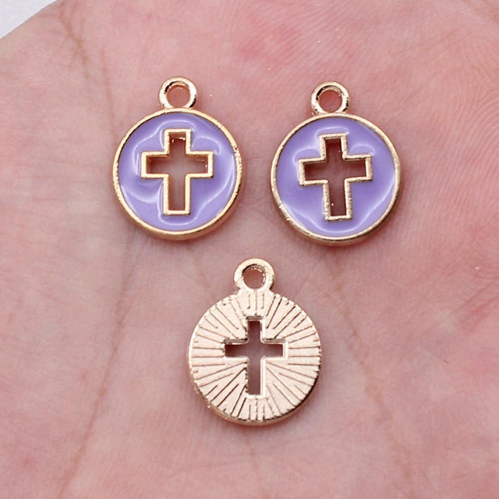 

Amulet Enamel Protection Charm Antique Silver Zinc Alloy Jewelry Making Supplies Craft Supplies Style Charms A21-10pcs-15x12mm