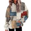 Women's Fashion Daily  Casual V-Neck Long Sleeve Printed Top