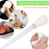 Turkey Baster Chef Cooking Gravy BBQ Flavour Food Clear Tube Syringe Pump Pipe Barbecue Oil Suction Pipe Drip Pipe