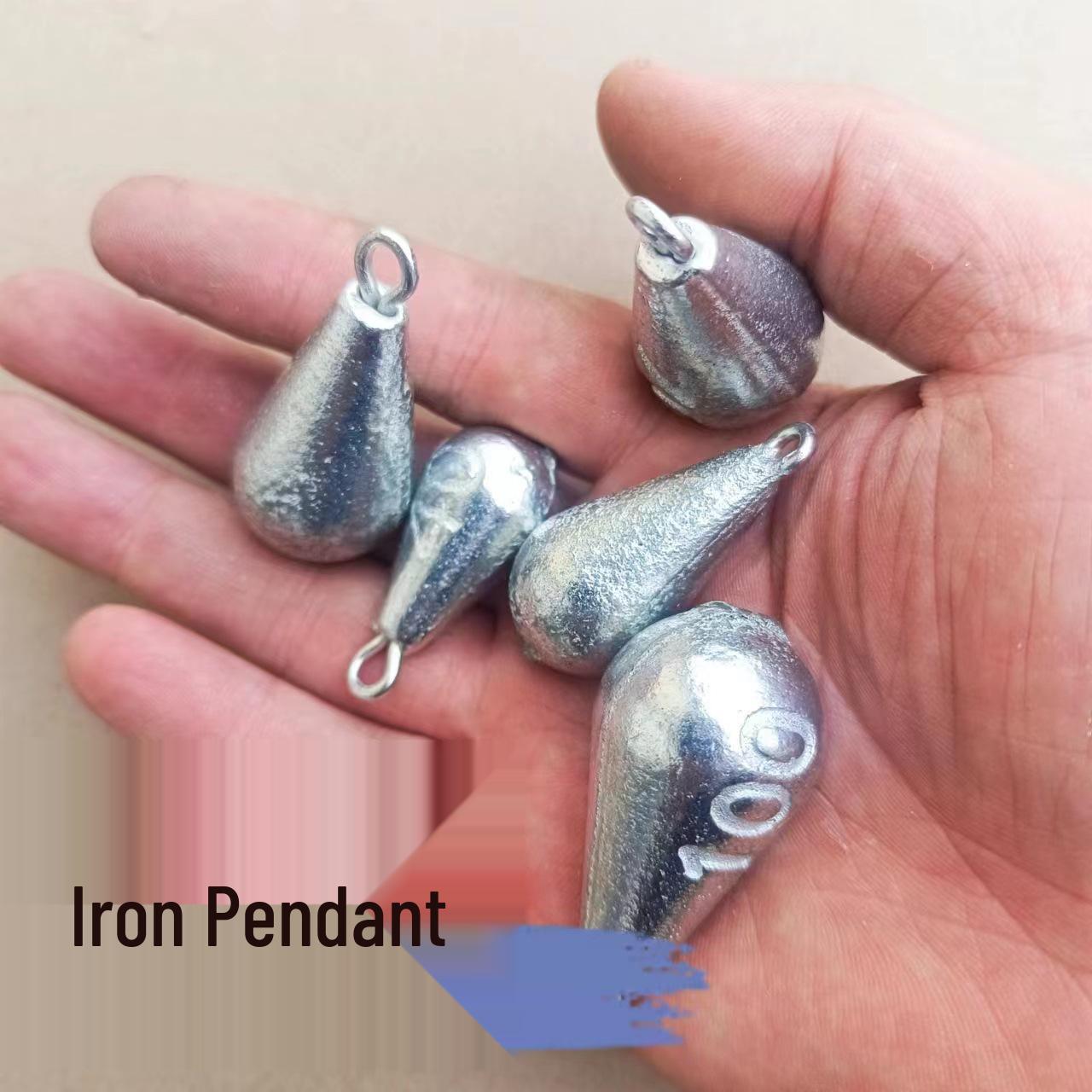 Electroplated Iron Fishing Sinker Set for Sea Rods 60g Water Drop