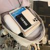 High value niche design backpack couple simple letters lightweight large capacity backpack