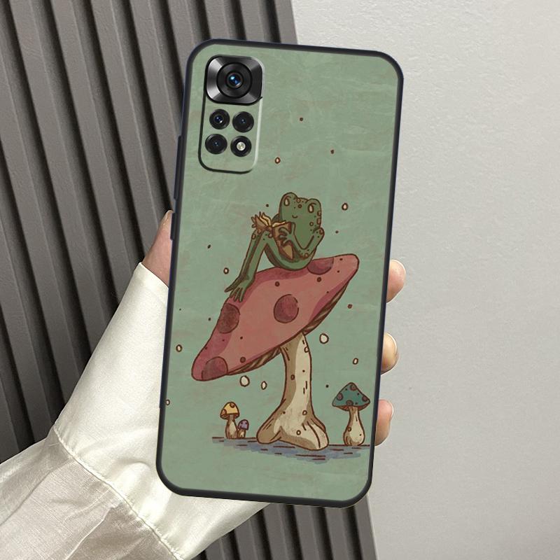 

Чехол Хиппи Грибная Лягушка грибы Для Xiaomi Redmi Note 13 Pro 14 12 11 10 15 Pro Plus Redmi 14C 13C 15C 10C 12C 15 Funda Redmi Note 11 Pro