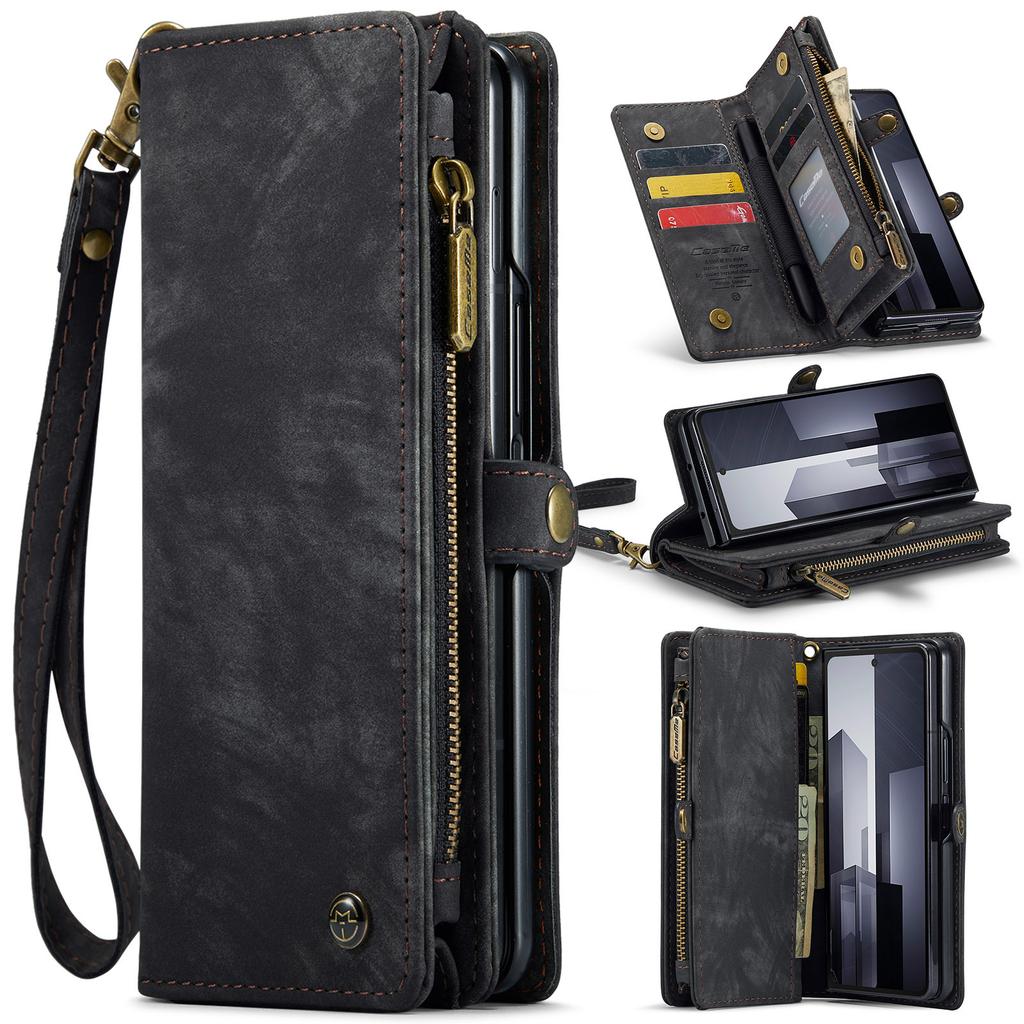 Suitable for Samsung Z Fold 40% Off Foldable Phone Case ZFOLD5 Card Slot Wallet Phone Leather Case Multifunctional