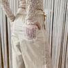 Women's Summer Stylish Lace-Trimmed Wide-Leg Pants - Straight Cut Casual Trendy Long Trousers