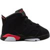 Air Jordan 6 Retro TD Reverse Infrared Salesman Baby Sneakers Black Light-Crimson IQ1280-001