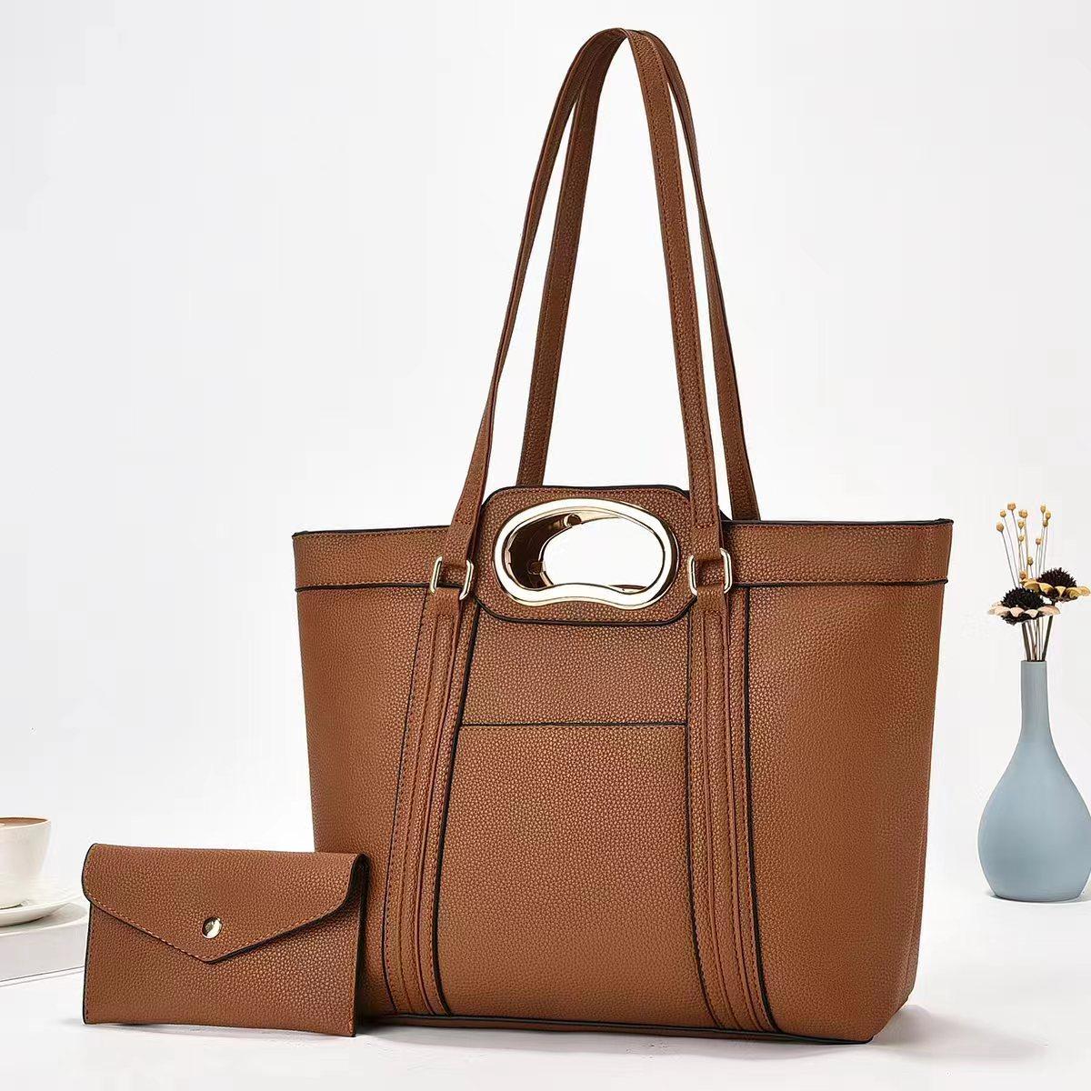 

New Female Bucket Bag Spliced Tote Bag Women s Fashionable One-shoulder Crossbody Bag Atmospheric Everything Fashionable .