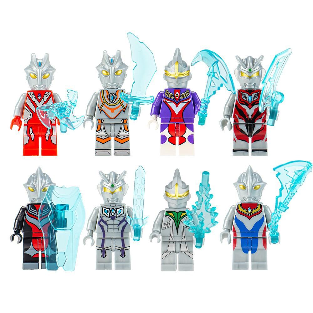 Figurine Blocuri de Construcție Set Păpuși Asamblare Particule Mici Cu Geantă Arme