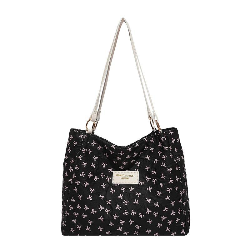 Sweet Wind Portable Tote Bag Women's Bag Autumn New Large Capacity Light Luxury Shoulder Bag Versatile Underarm Bag