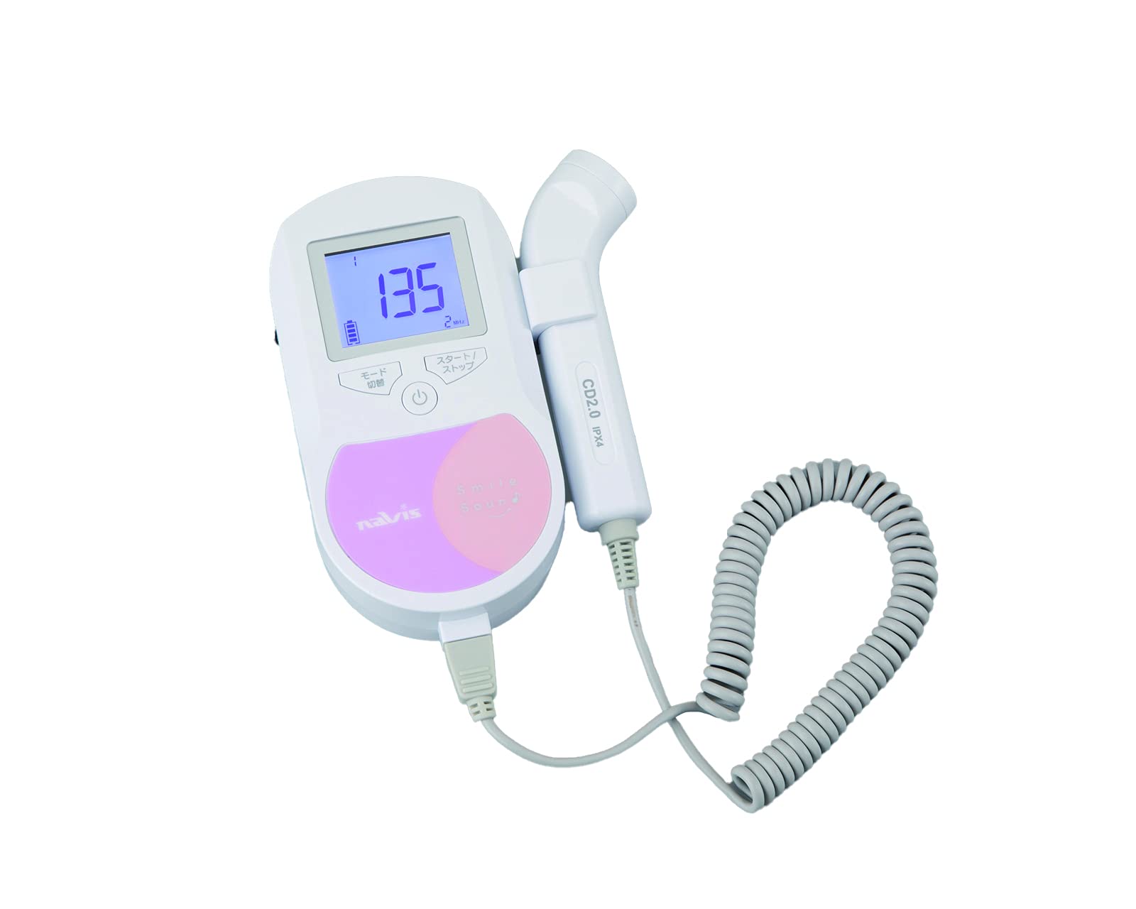 

Navis Fetal Ultrasound Heart Rate Smile Sound Medically for peace of mind by listening to your heartbeat Monitor, FD-01, Certified, baby s белый