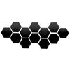Hexagon 3D Mirror Wall Sticker Multiple Color DIY TV Background Living Room Stickers Wall Decor Bedroom Bathroom Home Decoration