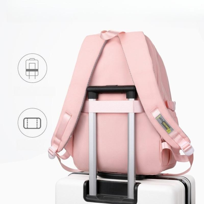 Middle School Student Bookbag Primary Secondary School Reduced Burden Spine Protect Backpack Simple Large Capacity Backpack Leisure Travel Campus Bag