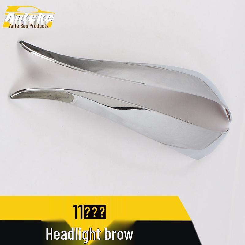 Elantra Headlight Eyebrow Decorative Strip for Interior & Exterior Modification - Fits 11 Models