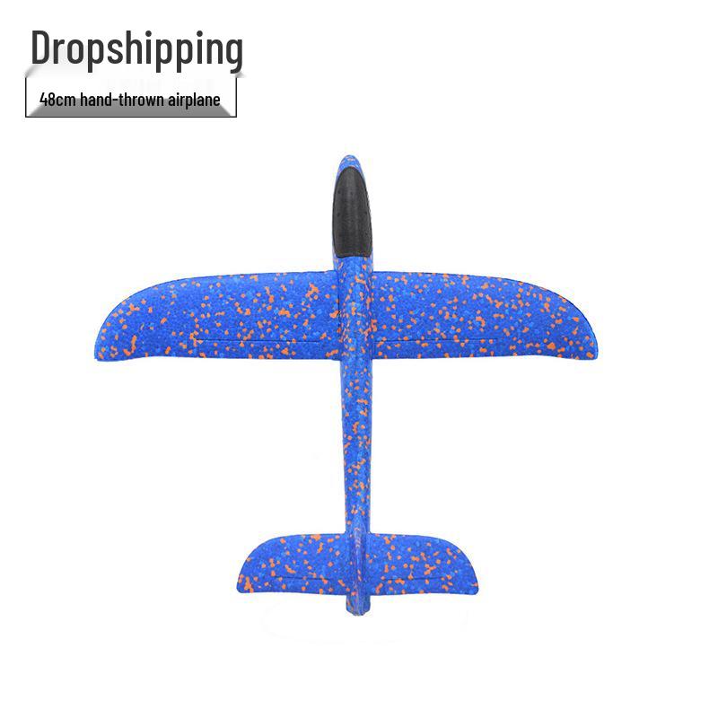 48cm Colorful EPP Foam Hand-Throw Airplane - Stunt Boomerang, Drop-Resistant Parent-Child Toy