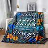 Love You Dad Blanket Blanket Comfortable Great for Bed Livingroom Sofa for All Seasons Warmthful Decor Unique Gift for Family and Friends Camping