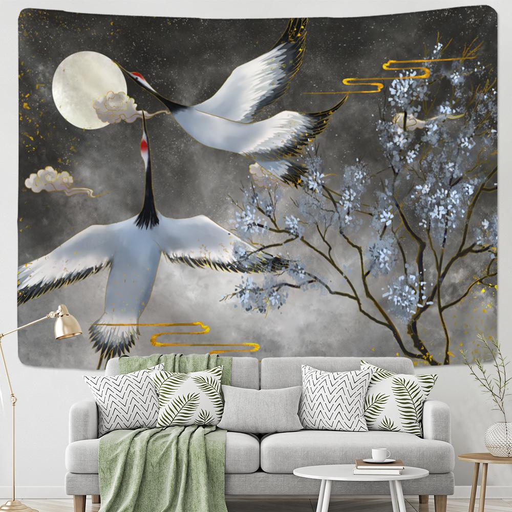 

Богемный стиль хиппи эстетика комнаты художника украшения дома китайский ветер кран картина маслом гобелен настенный 150X130cm