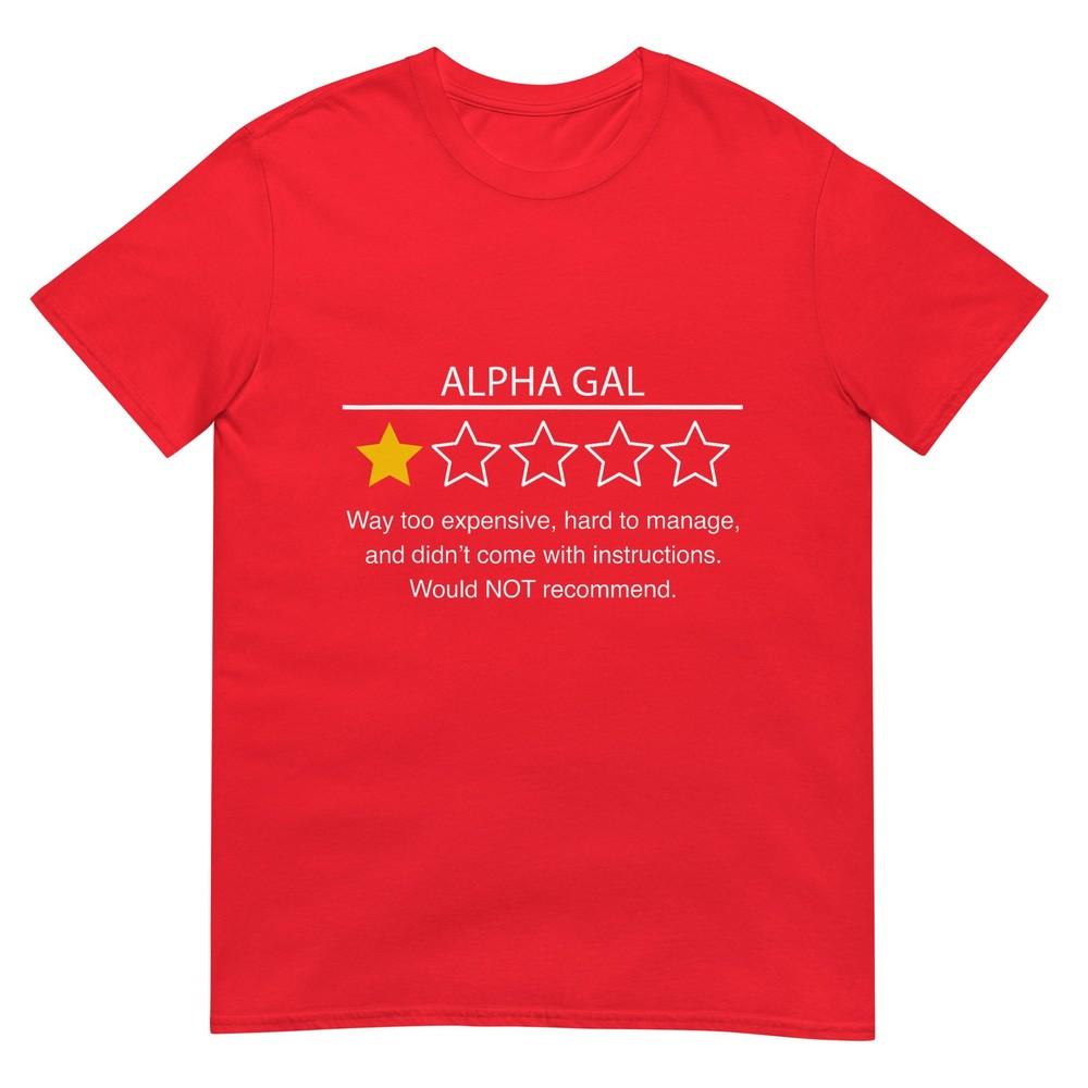 Alpha Gal Review Way Too Expensive Would Not Recomunisexd Tshirt S