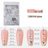 1440-Piece Nail Art Rhinestone Set: Clear, White, AB-Color, Flat-Back, Small & Large for Shiny Nail Decorations.