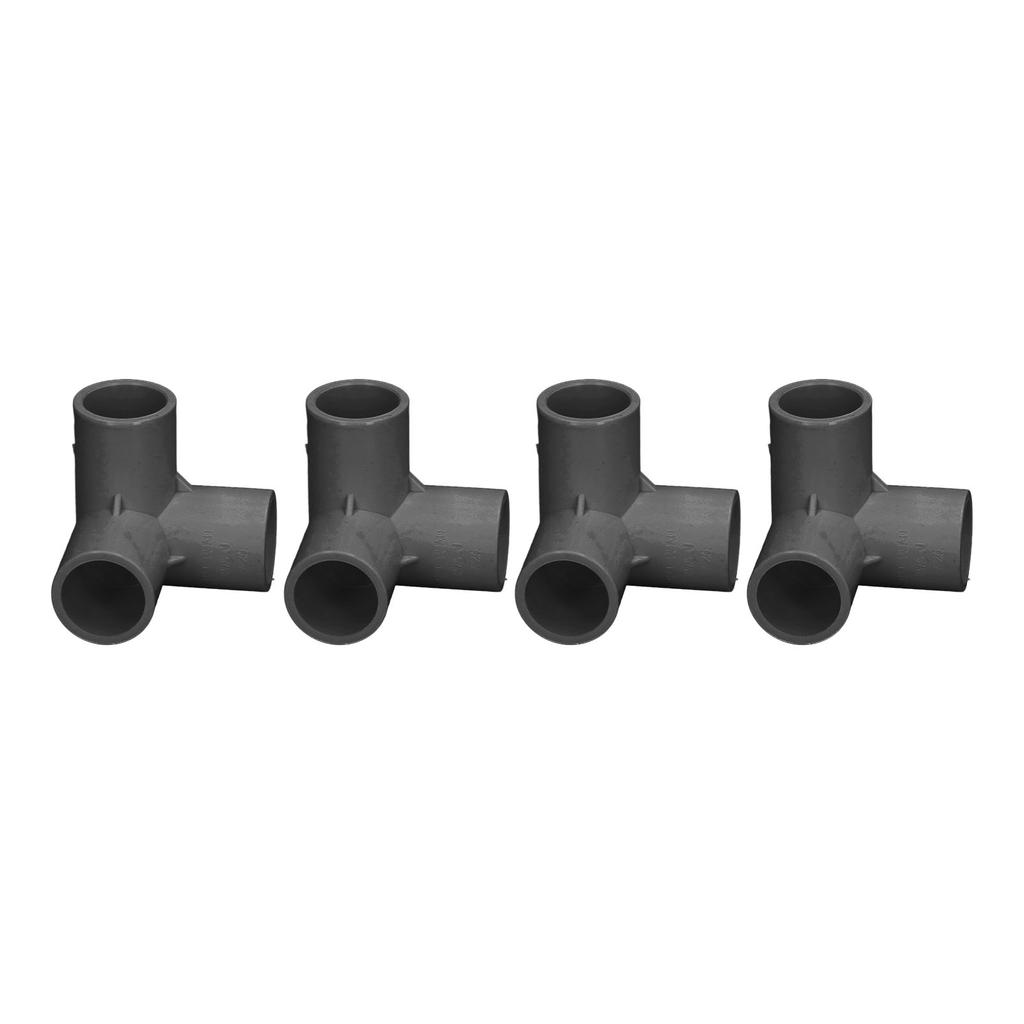 10PCS 3 Way Pipe Fittings PVC Plastic Right Angle Tee Corner Connector 20mm Inner Diameter