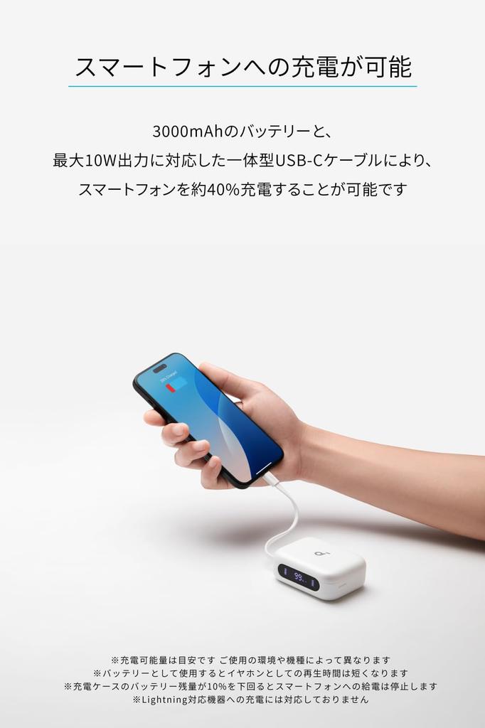 Anker Soundcore P41i True Wireless Earbuds Ultra Noise Cancelling Connection Up To 192 Hours of Playback PSE Technical Standards White (Bluetooth 5.3)