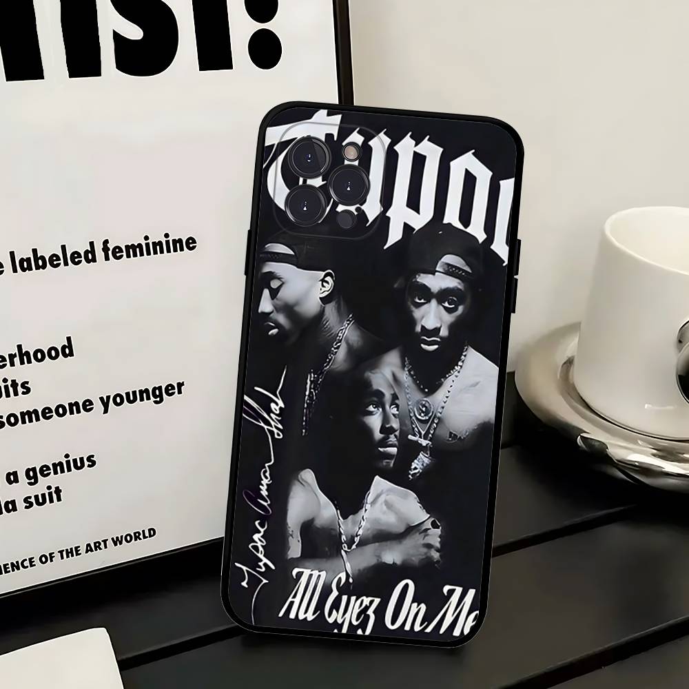 Rapper 2pac Singer Tupac 2 Phone Case For IPhone 17 16 Pro Max 15 14 13 12 11 Mini PLUS Cover