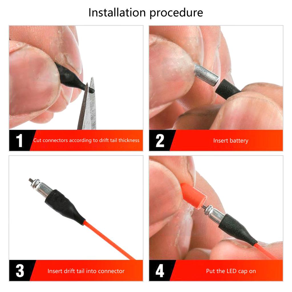 5 Stück Angel Knicklichter LED Nachtangeln Pose Leuchtpose LED Leuchtstab Pose Nachtangeln Leuchtstab