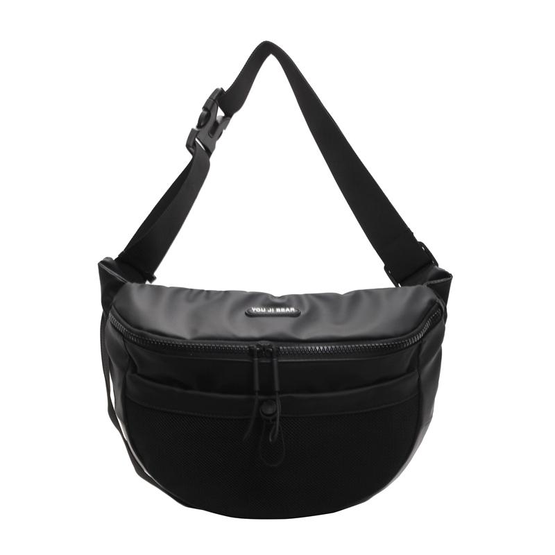 

Черная водонепроницаемая сумка на грудь из искусственной кожи, сумка для велоспорта для мужчин и женщин, сумка через плечо для мобильного телефона Small чёрный