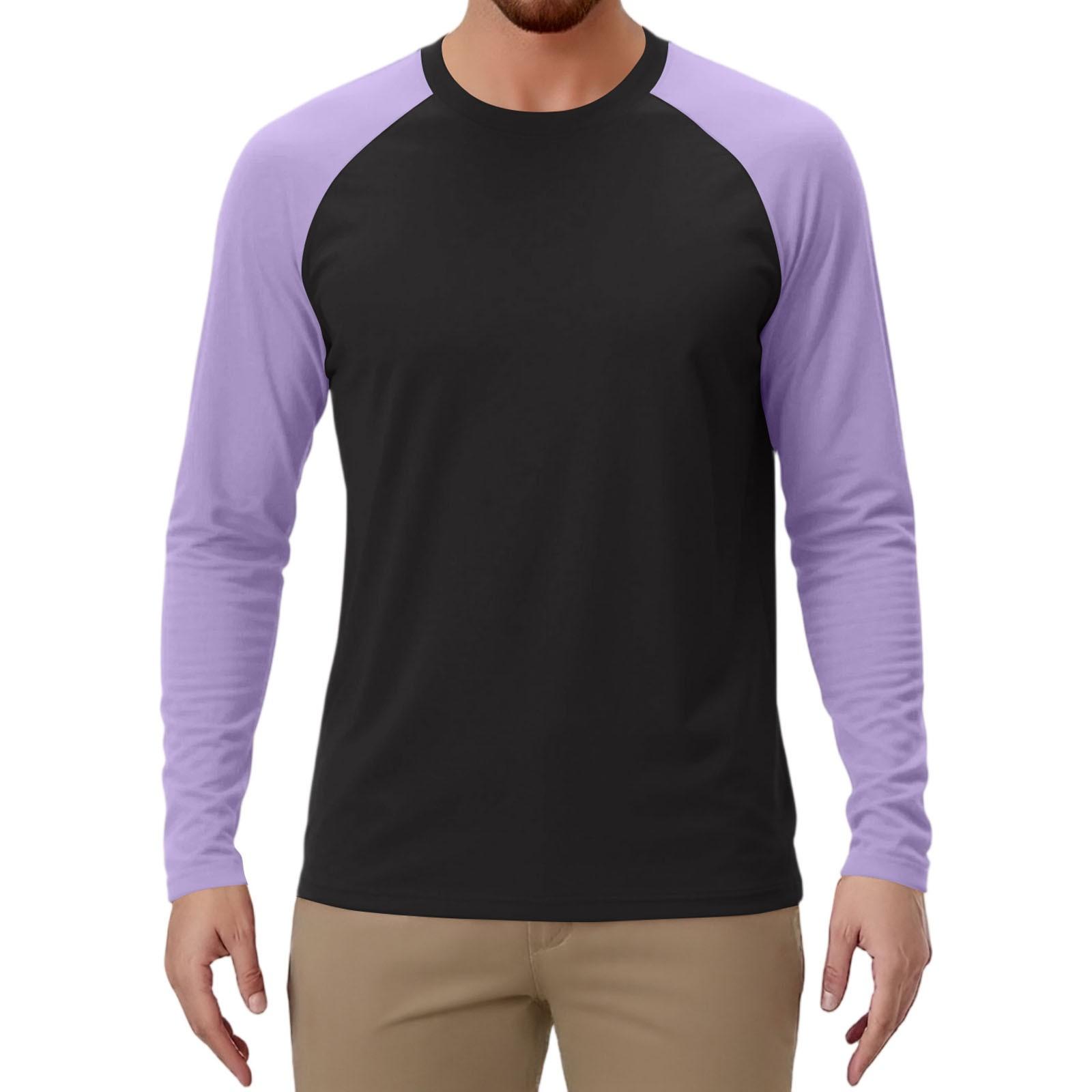 

Мужской спортивный топ с длинным рукавом реглан контрастного цвета XL чёрный