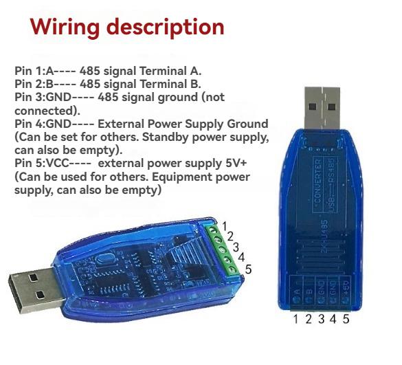 1PC Industrial Communication Module USB To RS232 RS485 Converter TVS Protection Bidirectional Half Duplex Serial Line Converter