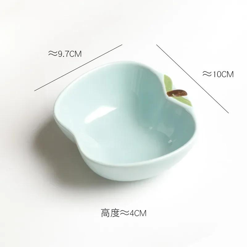 2025 Korean Style Creative Fruit Ceramic Tableware Small Condiment Dish Ceramic Soy Sauce Vinegar Hot Pot Barbecue Dipping Plate