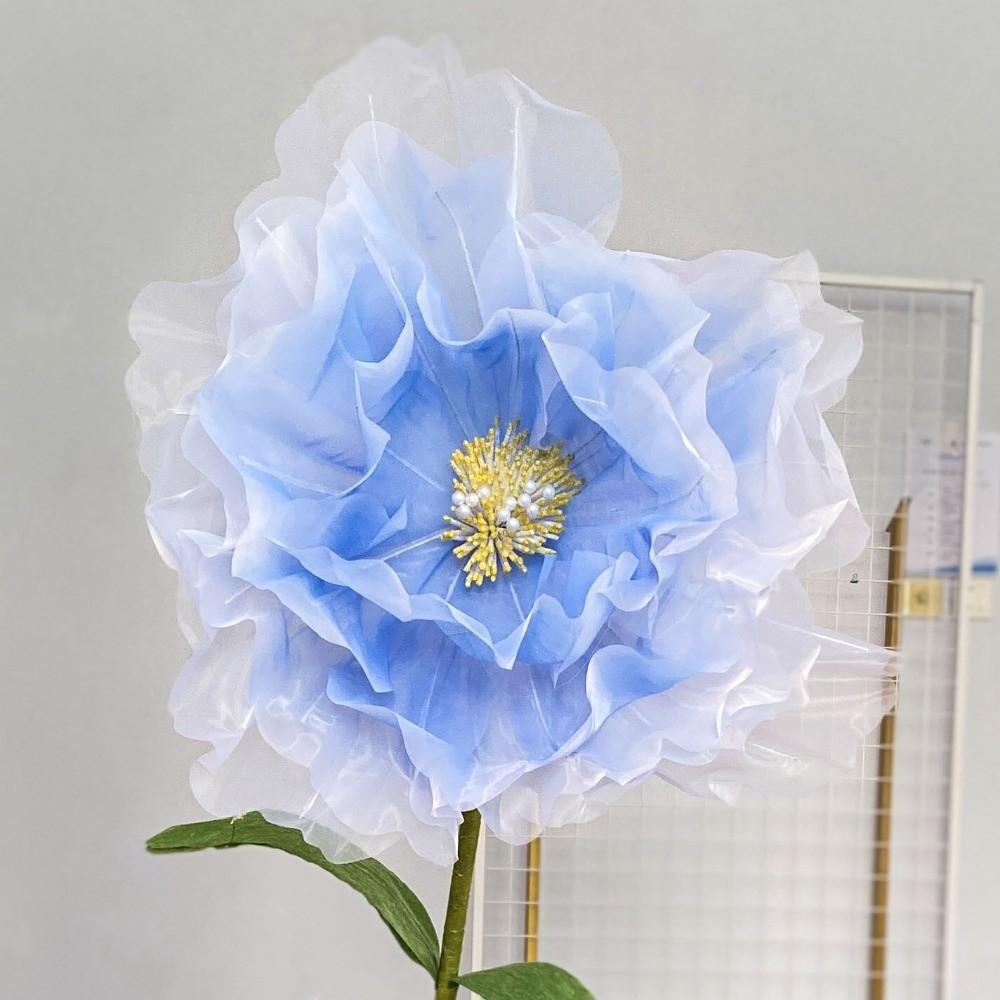 3D Big Simulation Flower Hollow Large Artificial Flowers Hanging Gauze Peony Photography Props Festival Decoration