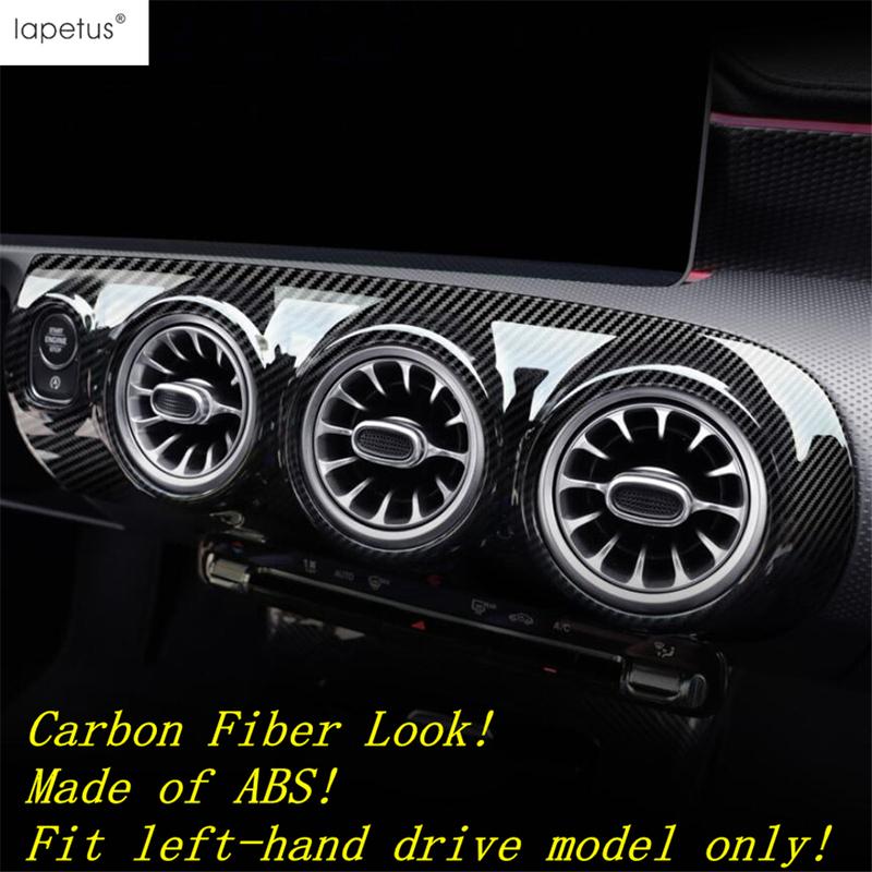 Koolstofvezel Interieur Middenconsole Lucht AC Airconditioning Ventiel Cover Trim Accessoires Voor Benz A Klasse W177 A200 A220 - 2024