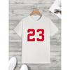 100% pure cotton men's summer loose size casual 23 printed comfortable and breathable round neck short sleeved T-shirt top