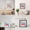 Sturdy Wooden Memory Storage Frame Made To Present Special Event Tickets 20x20cm