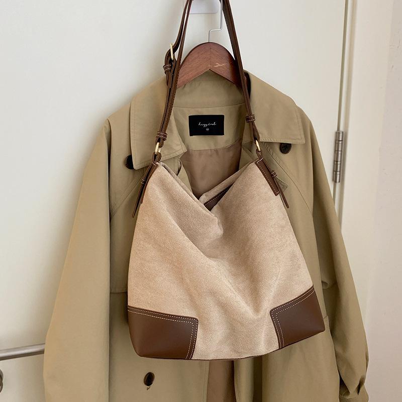 

Сумки для поездок на работу, модные женские сумки-тоут, универсальные сумки-ведра большой вместимости на одно плечо