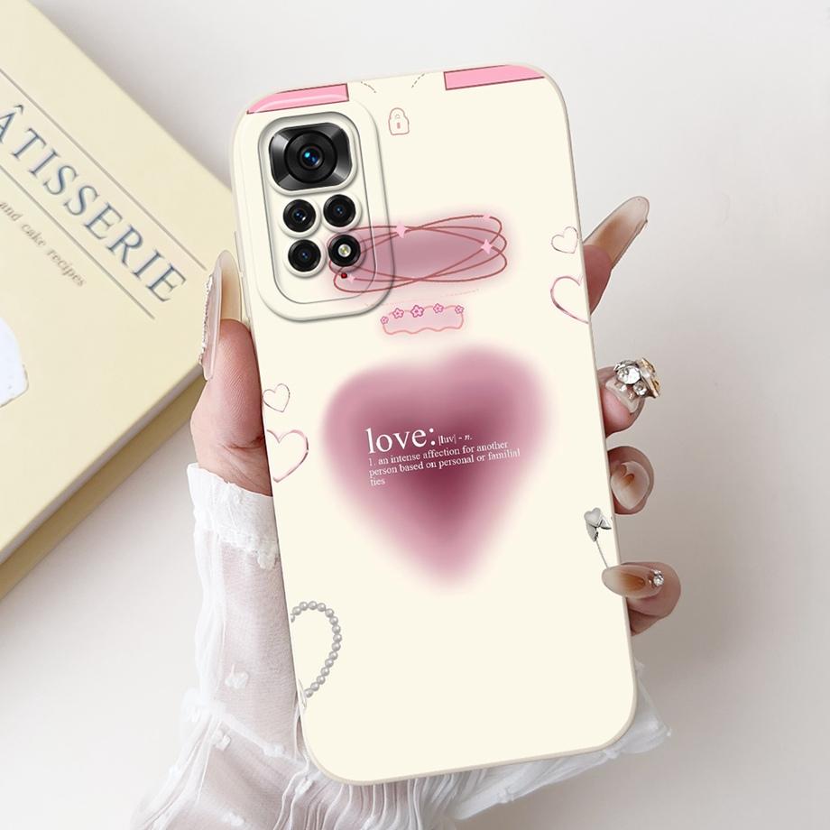 Case For Xiaomi Redmi Note 11 11s 11 Pro Pro+ 4G 5G Phone Case Note 11T Soft Silicone Funda Women Fashion Flower Printed Cover