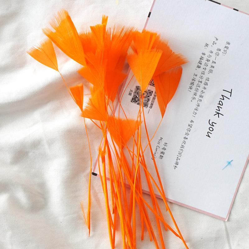 50Pcs18 Color Feather Decoration Diy Handmade Materials Small Butterfly Color Feather Decoration Headgear Clothing Accessories