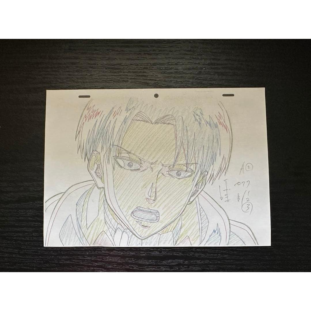 Used Attack on Titan THE ANIMATION GALLERY admission commemorative benefit Levi