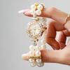 Xiaomi Elegant Pearls Bracelet Strap Women Watches Luxury Rhinestone Flower Dial Quartz Wristwatches Relogio Feminino (Without Box)