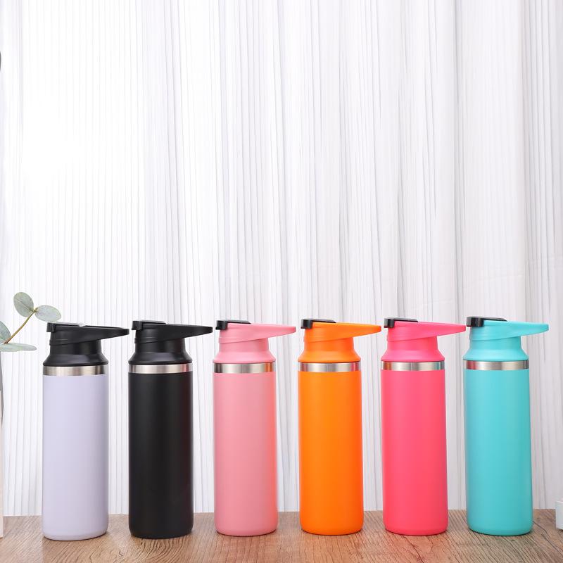 Stainless Steel Insulated Water Cup Simple Outdoor Large Capacity 500ml Fashionable Thermal Flask Vacuum Bottle