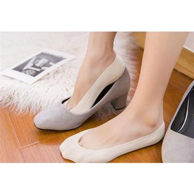 Non-slip Flat Shoe Slippers (see-through White)/stocking Slippers