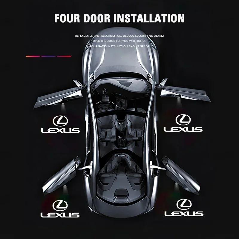Car HD Doors Welcome Light Led Projector Lamp Auto Accessories For Lexus GS IS LS500h ES260 ES300h RX350h NX260 UX260 LM LC RZ45